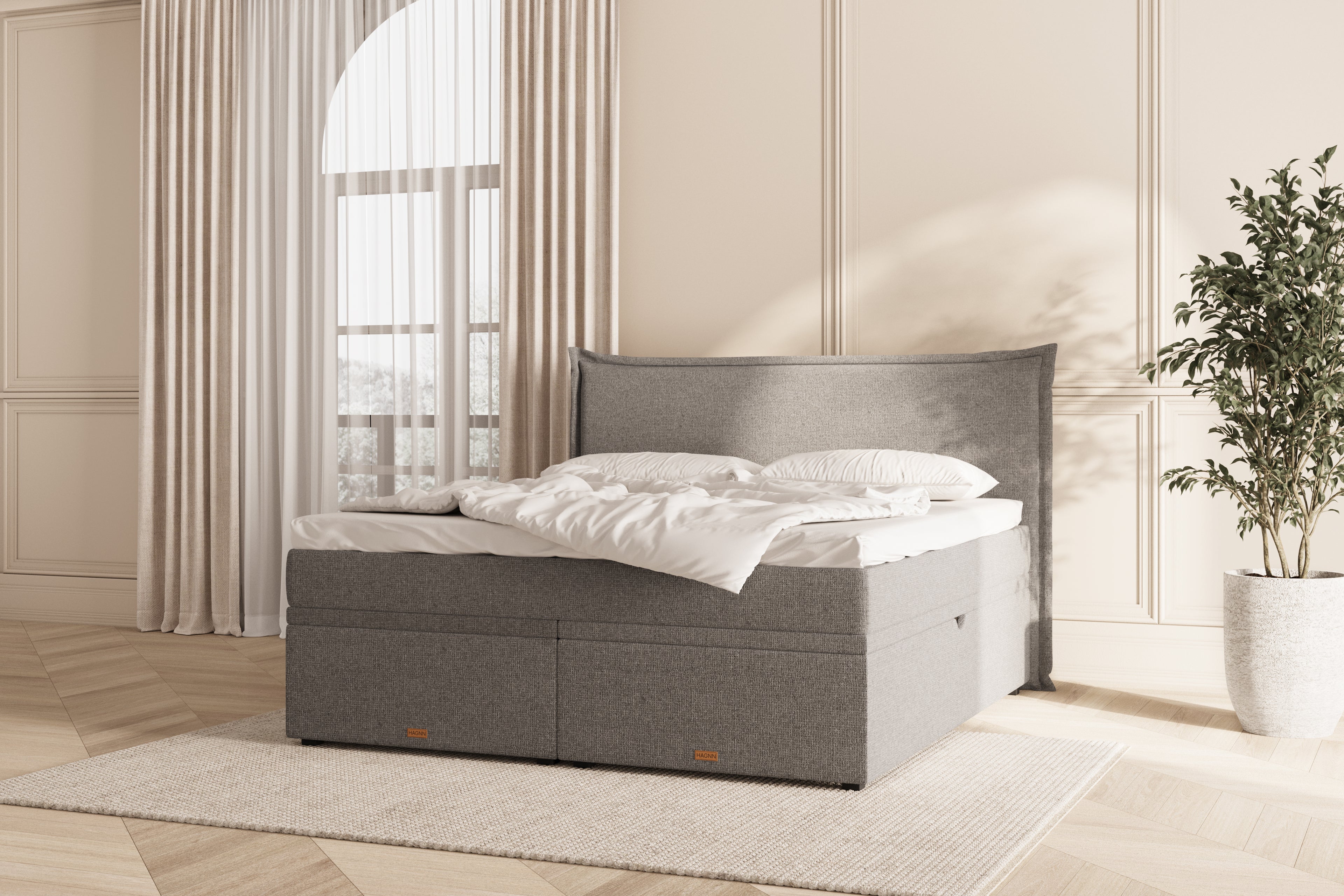 Elora Eva opbevaringsseng - grey - 180x200