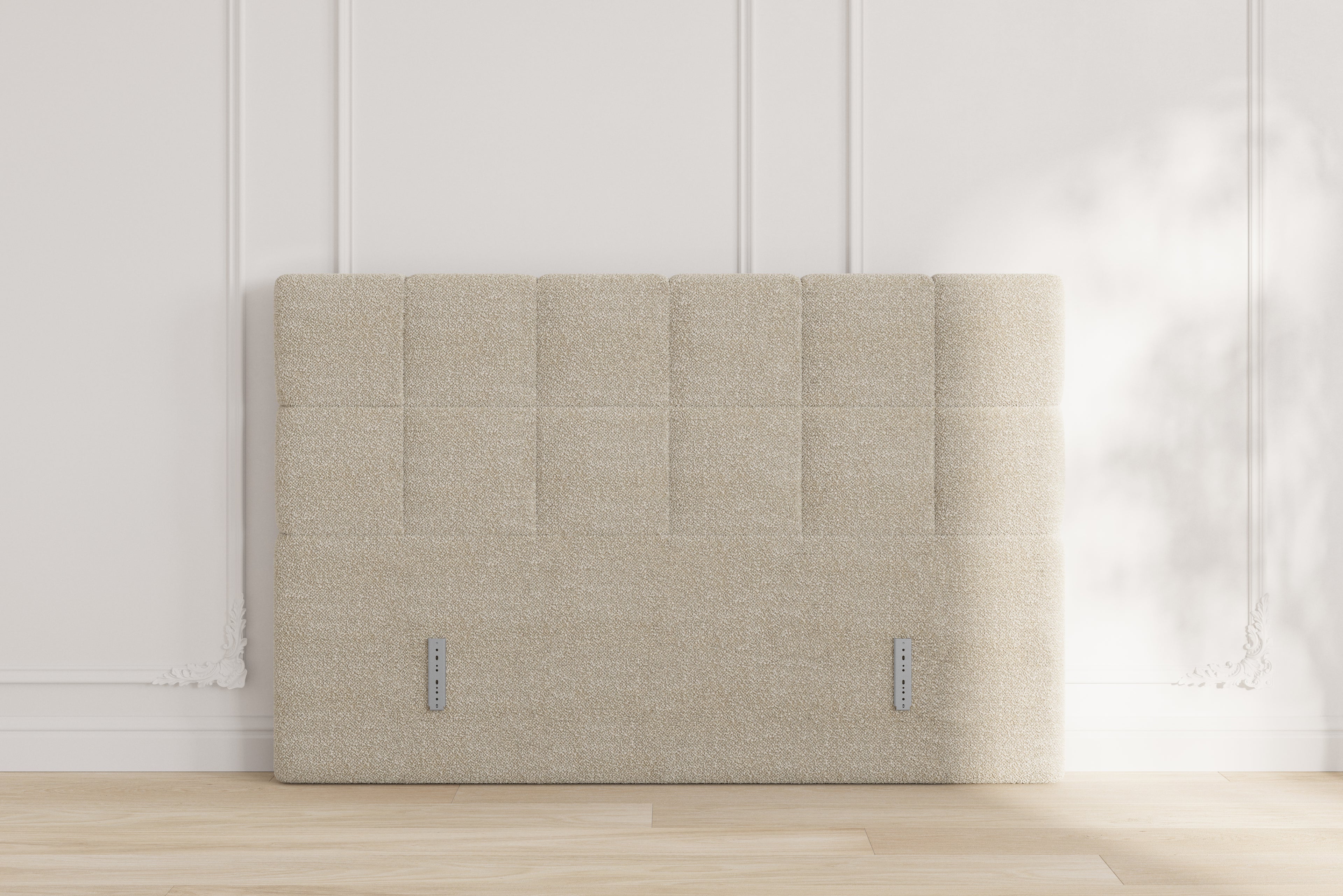 Vida gavl - bouclé beige - 180x115