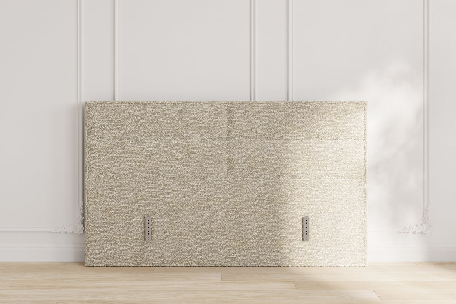 Cleo gavl - bouclé beige - 160x110