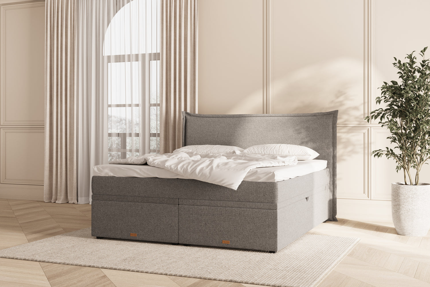 Elora Eva opbevaringsseng - grey - 180x200