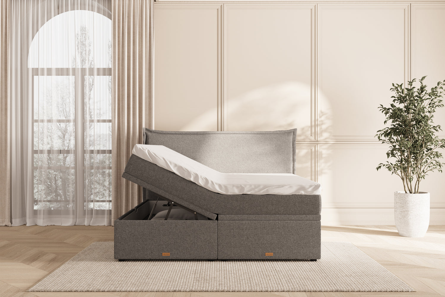 Elora Eva opbevaringsseng - grey - 180x200