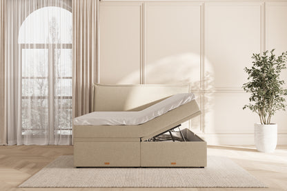 Elora Eva opbevaringsseng - beige - 180x200