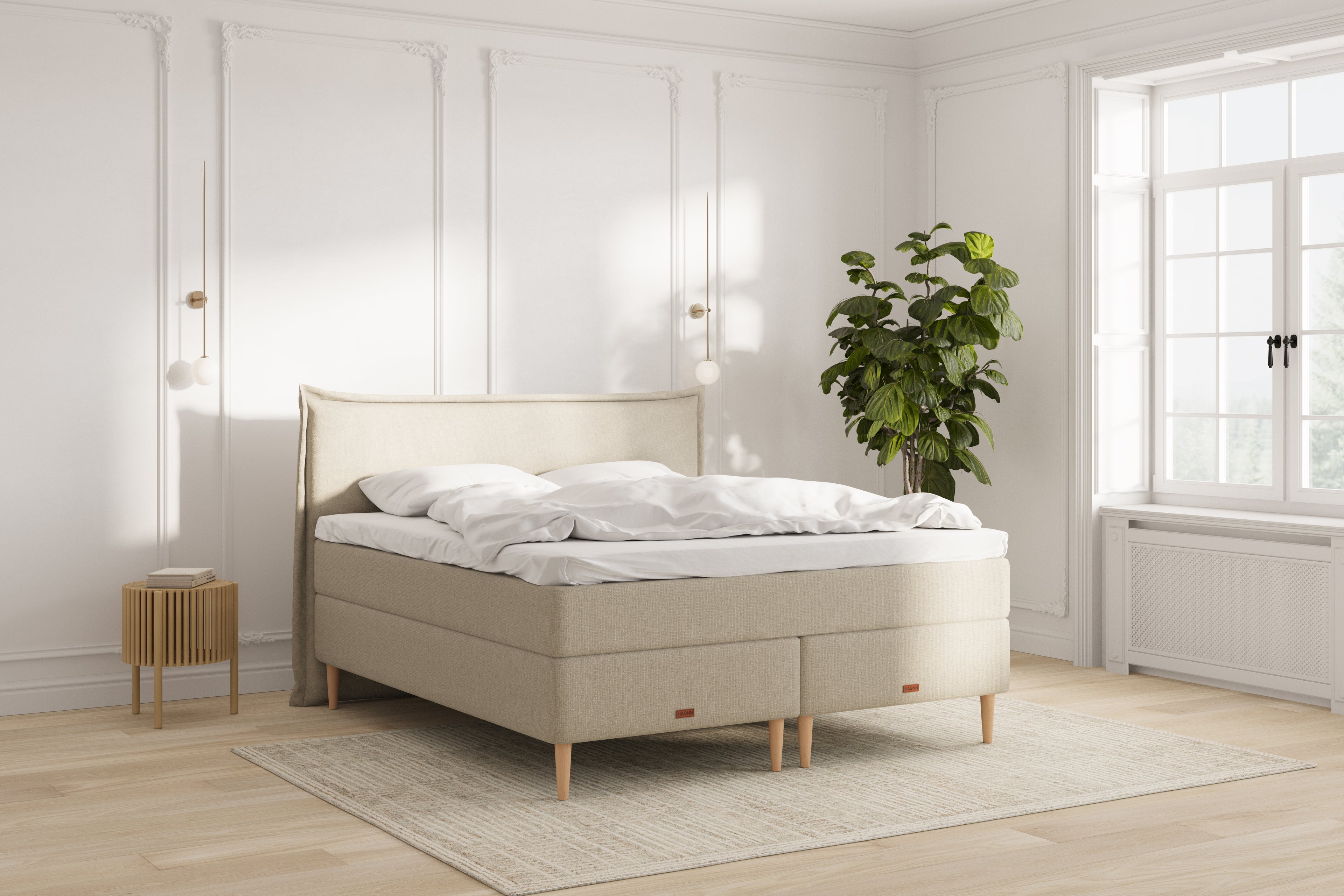 Icon Eva kontinentalseng - beige - 180x200