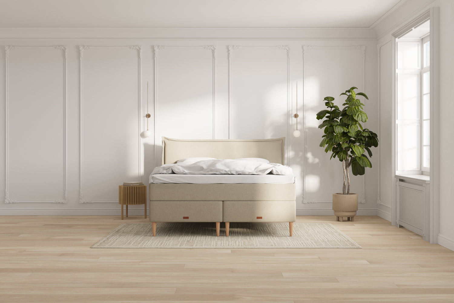 Icon Eva kontinentalseng - beige - 180x200