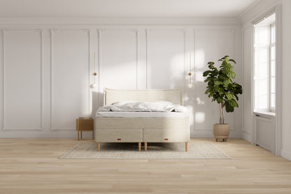 Icon Eva kontinentalseng - bouclé beige - 180x200