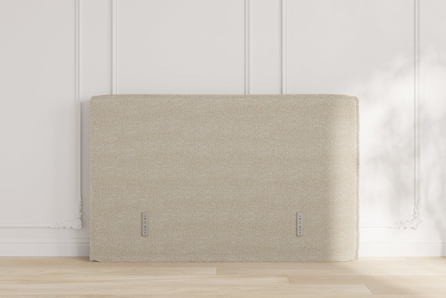 Luna gavl - bouclé beige - 180x110