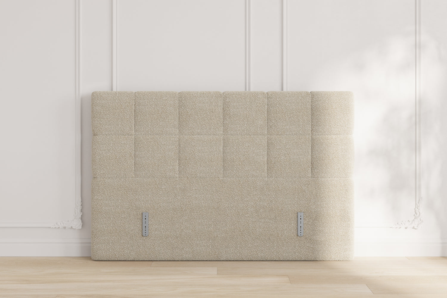 Vida gavl - bouclé beige - 180x115